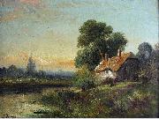 Robert Fenson View with a Cottage by a Stream France oil painting artist